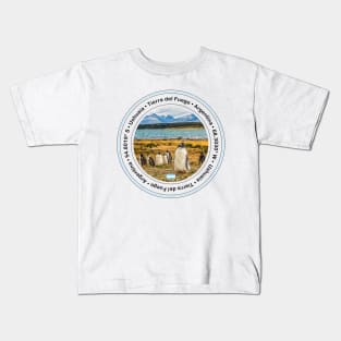 Ushuaia Tierra del Fuego Circle Design Kids T-Shirt